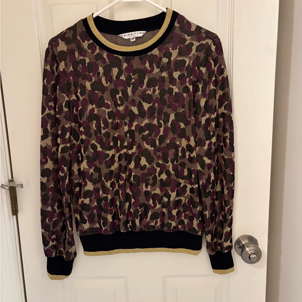 Trina Turk Cheetah Marita Sweatshirt